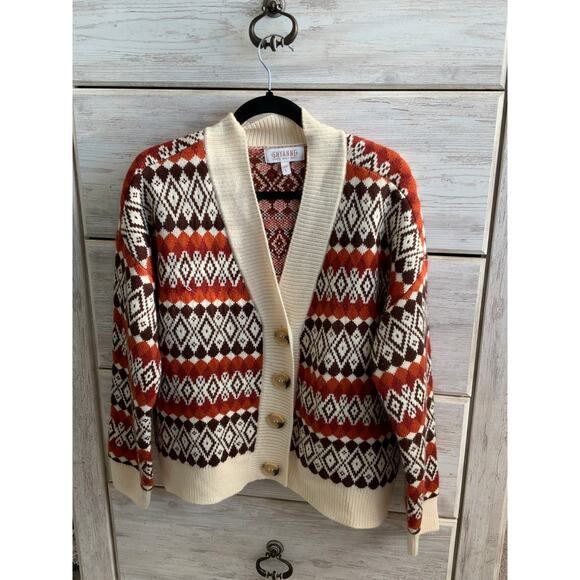 Shyanne Western Aztec Print Cardigan L - Boho Southwestern Cardigan - Picture 2 of 5